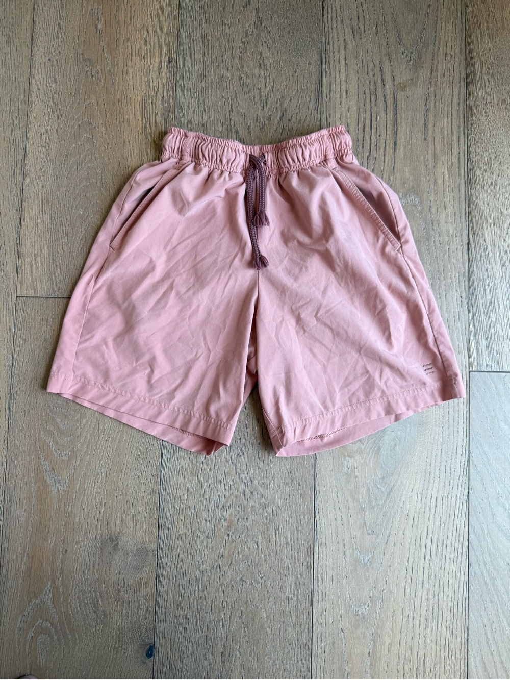 Free Fly Apparel Pink Drawstring Kids Shorts 10-12yr